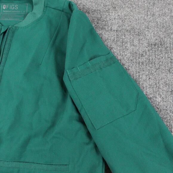 Figs Jacket Womens Small Bellery Scrub Green Technical Collection Nurse College - Picture 3 of 9